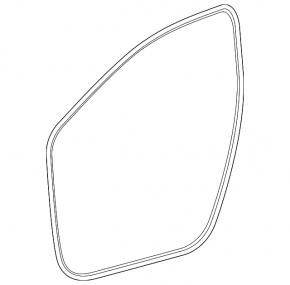 Front left door opening seal Lexus RZ 23-24