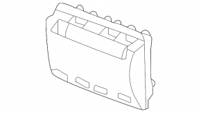 Rear right ventilation shield Lexus LX600 LX700h 22-25