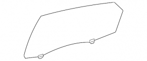 Glass of the rear left door Toyota Avalon 13-18