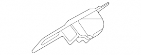 Rear left door handle plug for Hyundai Elantra 21-24