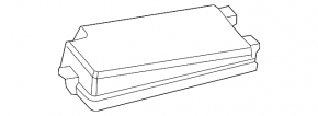 Upper cover of the fuse box under the hood left Toyota Prius 50 Prime 17-19