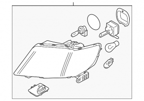 Subaru Tribeca B10 08-14 front right headlight
