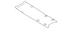 Bottom protection central Porsche Panamera 14-16 metal