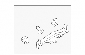 Porsche Cayenne 19-23 steering column surround, black, 2-piece