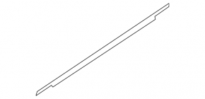 Molding door-glass central front left Ford Ecosport 18-22