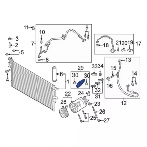 Lincoln MKC 15- 2.0T Air Conditioning Compressor Bracket
