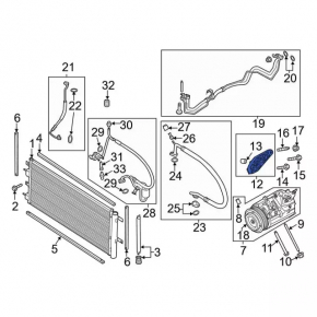 Lincoln MKC 15- 2.0T Air Conditioning Compressor Bracket