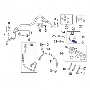 Lincoln MKC 15- 2.0T Air Conditioning Compressor Bracket