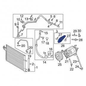 Lincoln MKC 15- 2.0T Air Conditioning Compressor Bracket