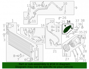 Lincoln MKC 15- 2.0T Air Conditioning Compressor Bracket