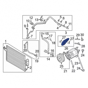 Lincoln MKC 15- 2.0T Air Conditioning Compressor Bracket
