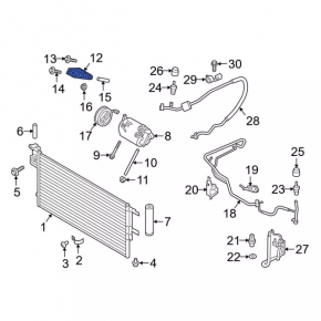 Lincoln MKC 15- 2.0T Air Conditioning Compressor Bracket