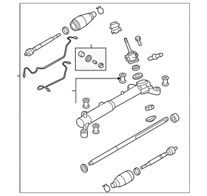 Mazda CX-7 10-12 steering rack, power steering