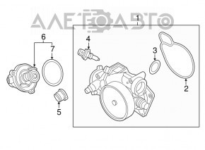 Water pump BMW X5 F15 14-18 4.4T