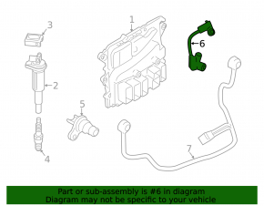 Crankshaft Sensor BMW X5 F15 14-18 4.4T