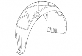 Rear right fender liner Chevrolet Malibu 13-15