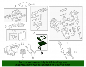 Heater Radiator GMC Terrain 18-