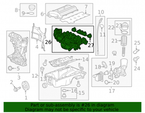 Intake manifold Chevrolet Trax 15-21 LUV