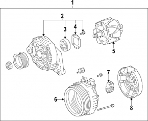 Generator Toyota RAV4 09-12 2.5