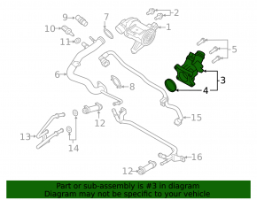 Thermostat housing Volvo XC90 16-22