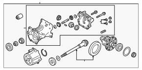 Rear differential gearbox Infiniti QX50 19-53k