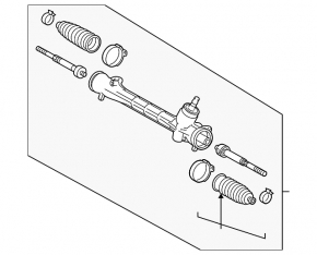 Toyota Prius 30 10-15 steering rack