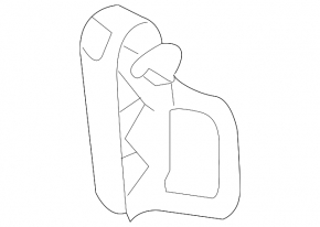 Light gray hood release handle for Audi A6 C8 19-25 interior, with bracket