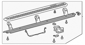Left side step sill for Toyota Land Cruiser 24-26