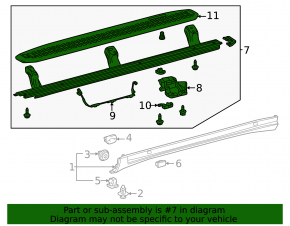 Left side step sill for Toyota Land Cruiser 24-26