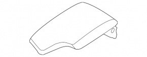Armrest BMW 3 F30 12-18 leather, beige, dry-cleanable