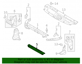 TV lower bar Mitsubishi Outlander 14-21