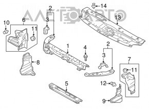 TV lower bar Mitsubishi Outlander 14-21