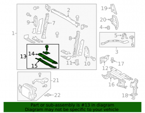 Hood lock plate Toyota Rav4 13-18