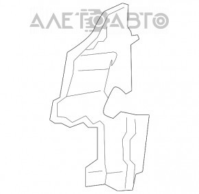 Radiator deflector right Lexus RX350 RX450h 10-12 dorest