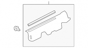 Left hood-fender seal for Toyota Rav4 13-15