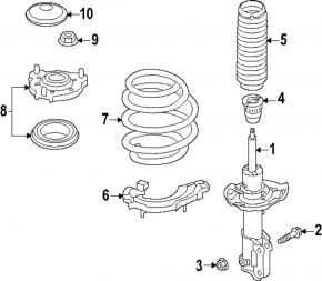 Front left shock absorber Hyundai Ioniq 5 22-24 AWD