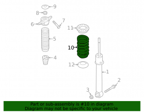 Rear left spring Kia Sorento 16-20 3.3 FWD without panorama