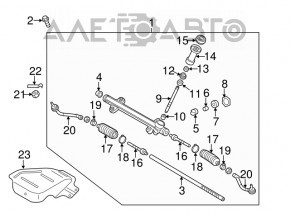 Steering tip left Kia Optima 11-15 hybrid CTR