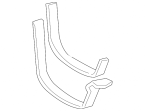 Fuel tank bracket left Lexus GX470 03-09