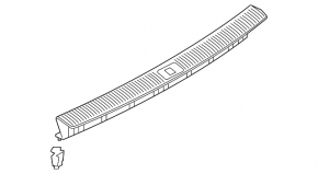 Audi Q5 trunk opening trim 80A 18-24 black