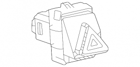 Hazard Light Button Toyota Sienna 21-25
