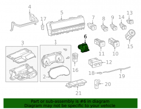 Hazard Light Button Toyota Sienna 21-25