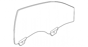 Front right door glass Chevrolet Impala 14-20 triplex