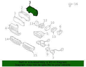 Instrument cluster Subaru Outback 10-10 2.5 АКПП