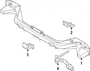Rear bumper reinforcement bracket right Hyundai Tucson 25-26 Korea