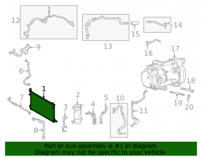 Toyota RAV4 Prime 21-24 air conditioning condenser radiator