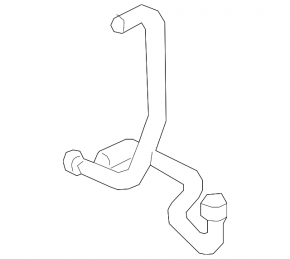 Cooling system hose for Audi A4 B9 17-18 2.0, manual transmission