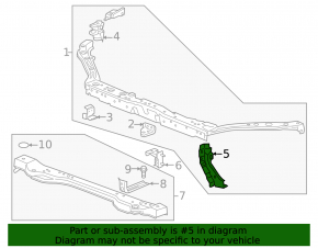 TV bracket left Buick Encore 13-19