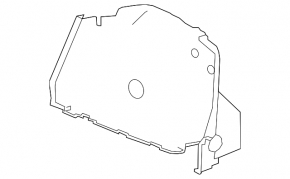 Right arch trim Chevrolet Cruze 11-16