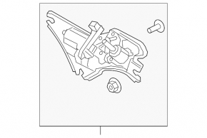 Rear wiper linkage with motor for Hyundai Tucson 2022-2026